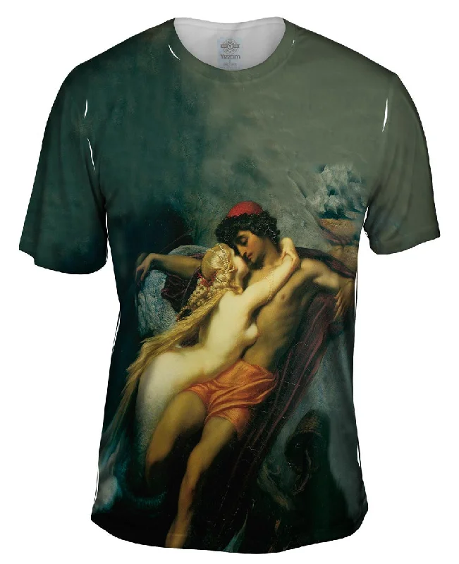 Men's distressed denim - look t - shirts with a rugged appealFrederic Leighton - "The Fisherman And The Syren" Men's distressed denim - look t - shirts with a rugged appealFrederic Leighton - "The Fisherman And The Syren"