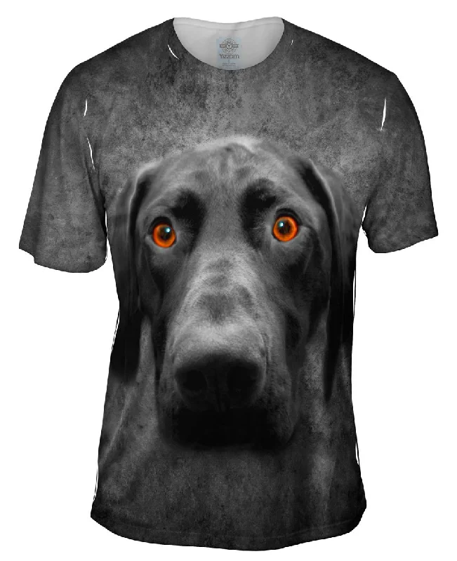Men's polo t - shirts with a contrast collar for a preppy lookGerman Short Hair Pointer Dog Face Men's polo t - shirts with a contrast collar for a preppy lookGerman Short Hair Pointer Dog Face