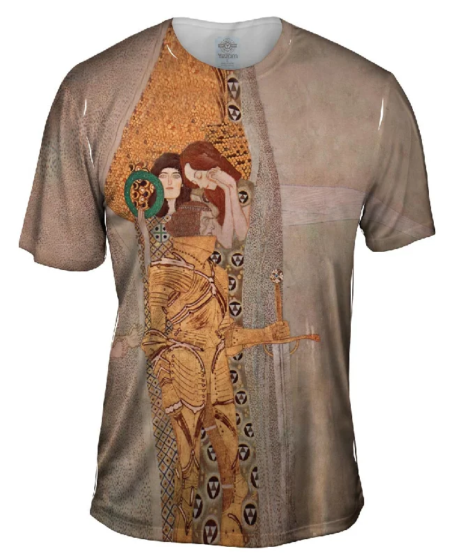 Men's plus - size pocket t - shirts with a classic lookGustav Klimt -"Der Beethovenfries" (1902) Men's plus - size pocket t - shirts with a classic lookGustav Klimt -"Der Beethovenfries" (1902)