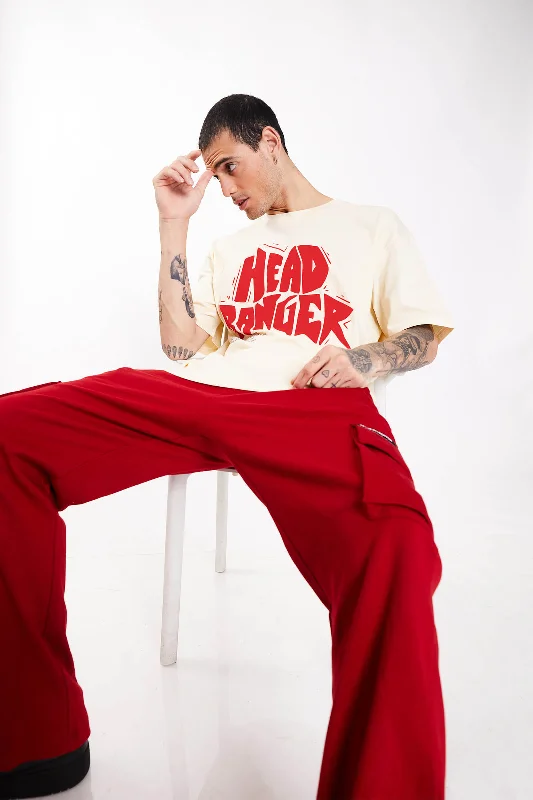 Men's tie - dye t - shirts with a bohemian styleHead Banger Oversized T-Shirt