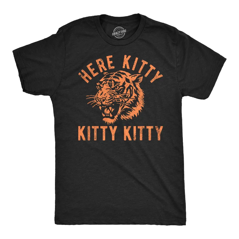 Men's printed Hawaiian t - shirts for tropical vacationsHere Kitty Kitty Kitty Men's T Shirt Men's printed Hawaiian t - shirts for tropical vacationsHere Kitty Kitty Kitty Men's T Shirt