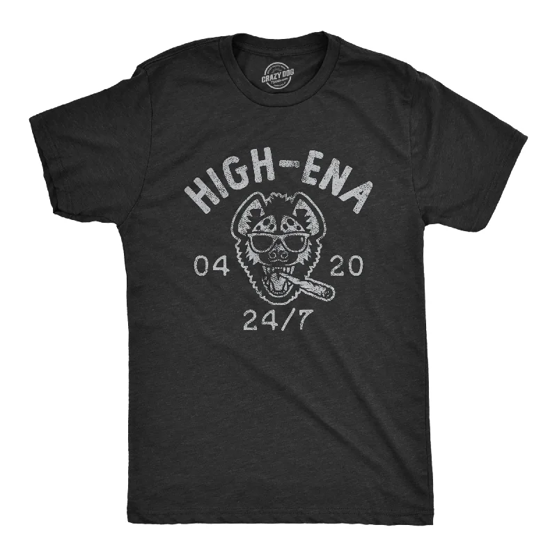 Men's slim - fit graphic t - shirts with vintage rock band printsHigh-Ena 420 Men's T Shirt Men's slim - fit graphic t - shirts with vintage rock band printsHigh-Ena 420 Men's T Shirt