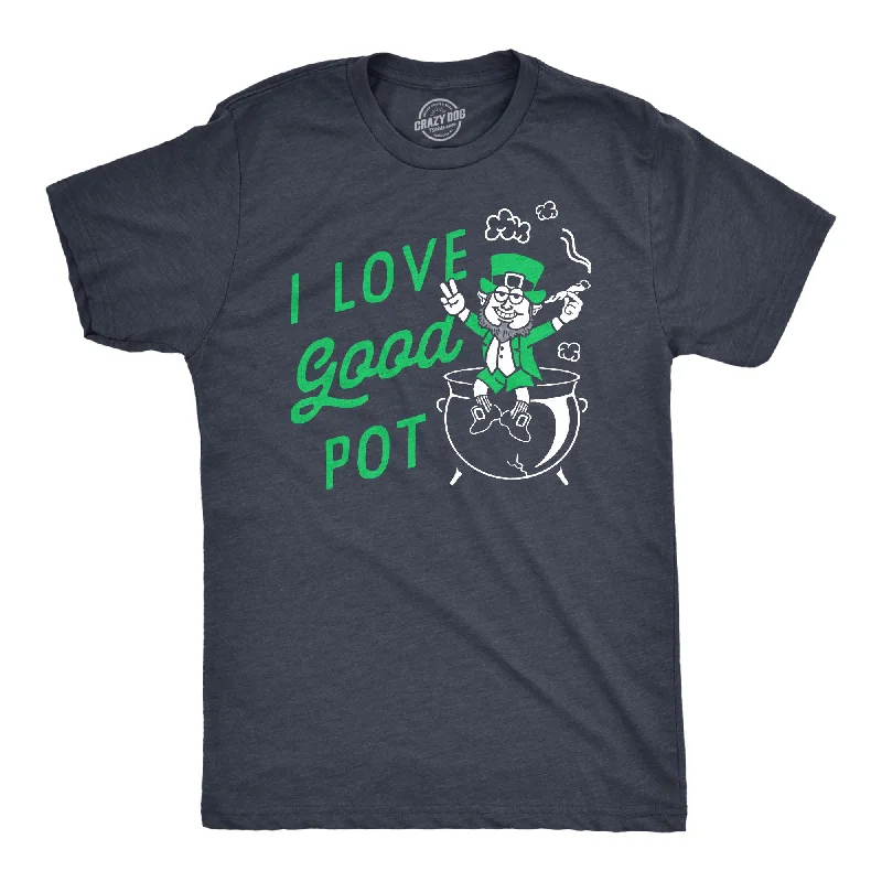 Men's antimicrobial t - shirts for odor - free freshness during travelI Love Good Pot Men's T Shirt Men's antimicrobial t - shirts for odor - free freshness during travelI Love Good Pot Men's T Shirt
