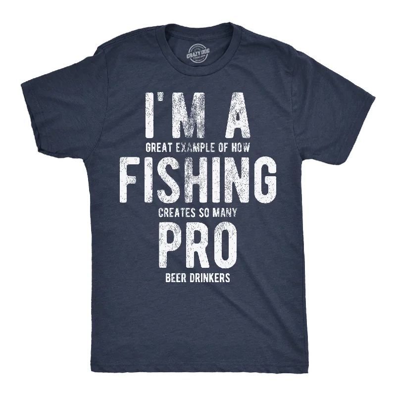 Men's organic cotton crew - neck t - shirts for everyday comfortIm A Great Exampe Of How Fishing Creates So Many Pro Beer Drinkers Men's T Shirt Men's organic cotton crew - neck t - shirts for everyday comfortIm A Great Exampe Of How Fishing Creates So Many Pro Beer Drinkers Men's T Shirt