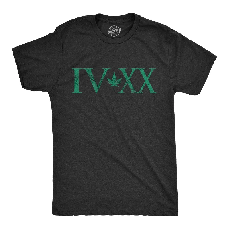 Men's ribbed t - shirts with a textured finish for added styleIV XX Men's T Shirt