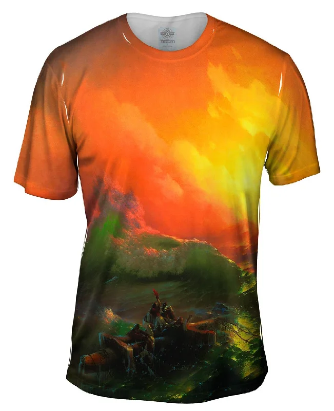 Men's antimicrobial t - shirts for odor - free freshness during travelIvan Aivazovsky - "The Ninth Wave" Men's antimicrobial t - shirts for odor - free freshness during travelIvan Aivazovsky - "The Ninth Wave"