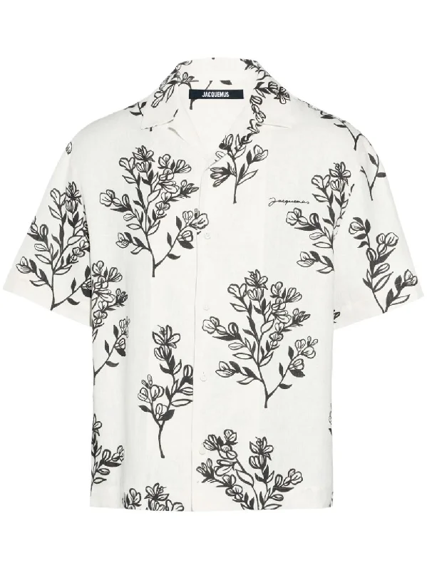 Men's distressed denim - look t - shirts with a rugged appealJacquemus Men's Shirts