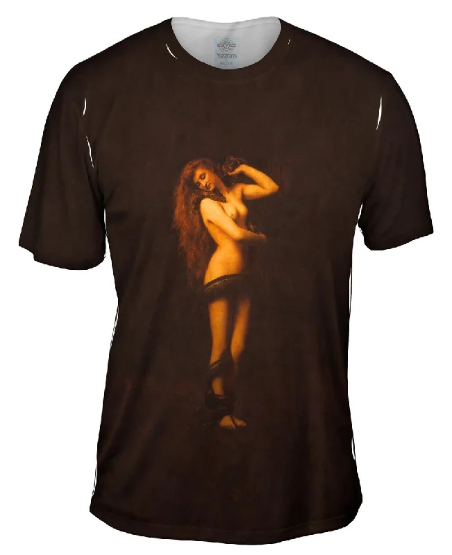 Men's organic cotton crew - neck t - shirts for everyday comfortJohn Collier - "Lilith" (1887) Men's organic cotton crew - neck t - shirts for everyday comfortJohn Collier - "Lilith" (1887)