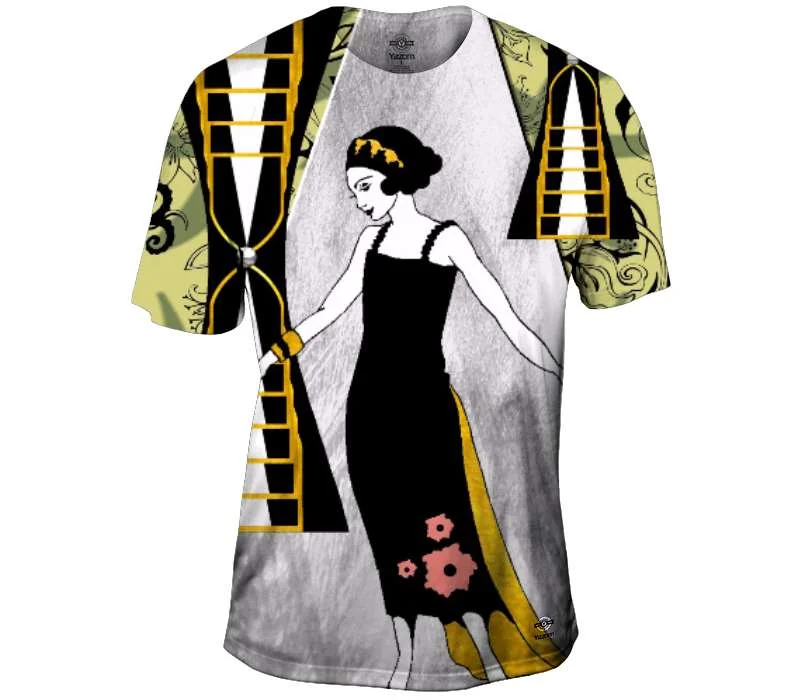 Men's thermal t - shirts with a high - neck design for cold weatherLady In Black