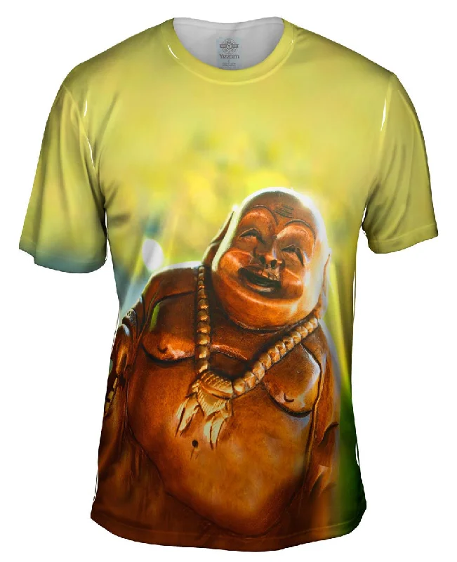 Men's plus - size pocket t - shirts with a classic look"Laughing Buddha"