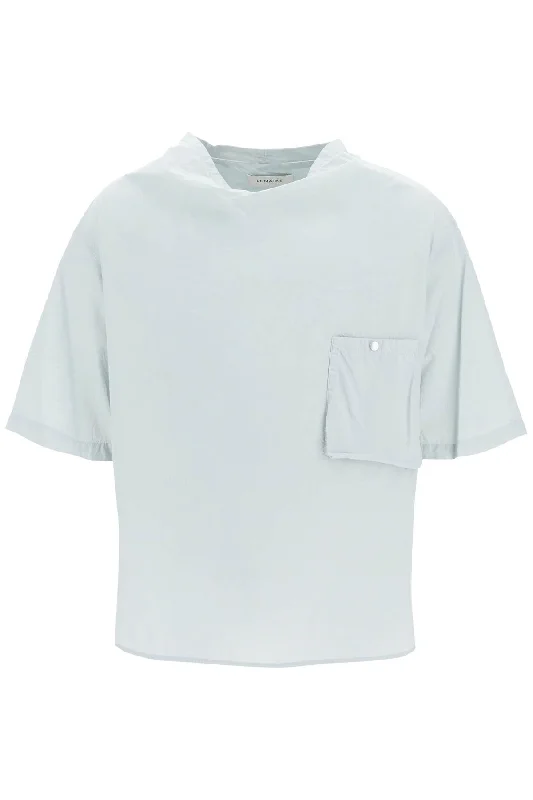 Men's ribbed t - shirts with a textured finish for added styleLemaire Men's Closed Short-Sleeved Shirt Men's ribbed t - shirts with a textured finish for added styleLemaire Men's Closed Short-Sleeved Shirt