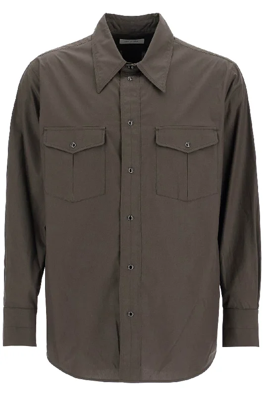 Men's organic cotton crew - neck t - shirts for everyday comfortLemaire Men's Western Shirt With Snap Buttons Men's organic cotton crew - neck t - shirts for everyday comfortLemaire Men's Western Shirt With Snap Buttons