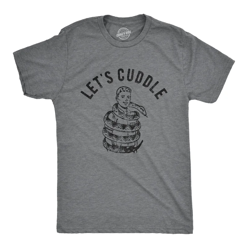 Men's tie - dye t - shirts with a bohemian styleLets Cuddle Snake Men's T Shirt