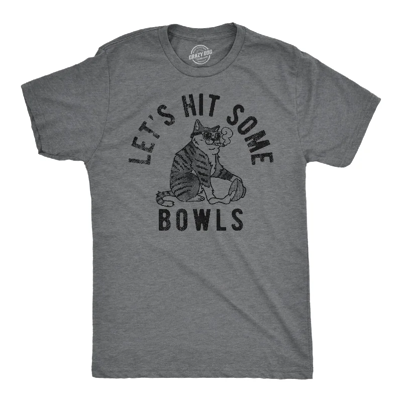 Men's printed Hawaiian t - shirts for tropical vacationsLets Hit Some Bowls Men's T Shirt Men's printed Hawaiian t - shirts for tropical vacationsLets Hit Some Bowls Men's T Shirt