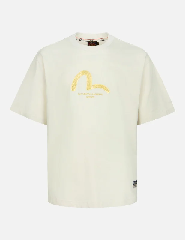 Men's polo t - shirts with a contrast collar for a preppy lookLogo and Koinobori Print Relax Fit T-shirt Men's polo t - shirts with a contrast collar for a preppy lookLogo and Koinobori Print Relax Fit T-shirt