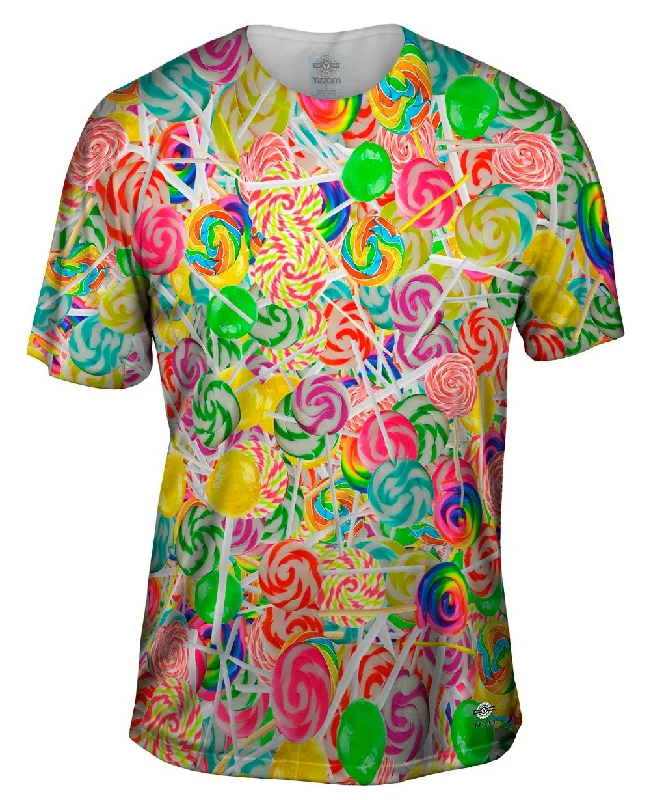Men's tie - dye t - shirts with a bohemian styleLollipop Jumbo