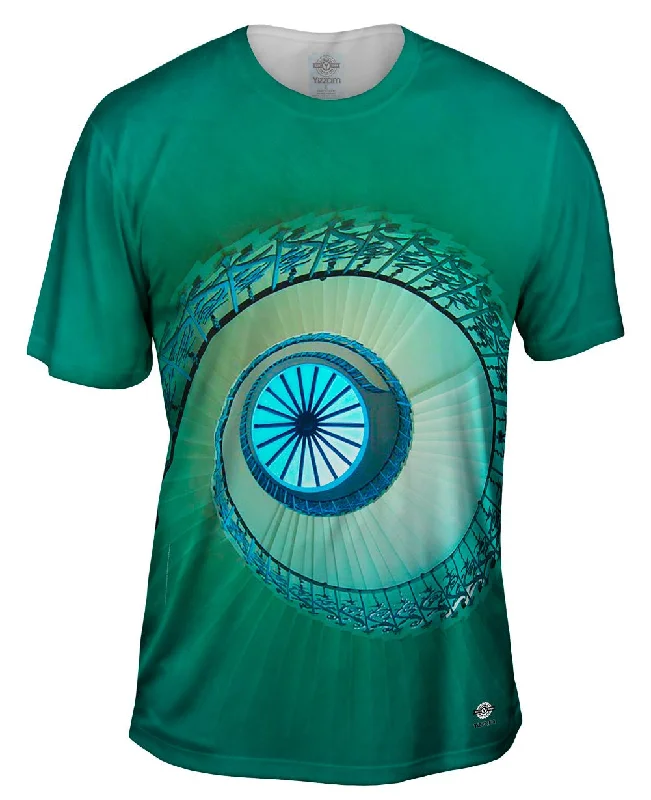 Men's printed Hawaiian t - shirts for tropical vacationsMcginnly Staircase