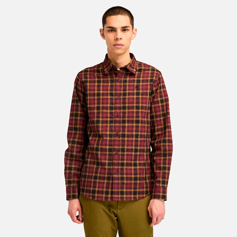 Men's short - sleeve linen t - shirts for summer beach outingsMen's Herringbone Flannel Check Shirt Men's short - sleeve linen t - shirts for summer beach outingsMen's Herringbone Flannel Check Shirt