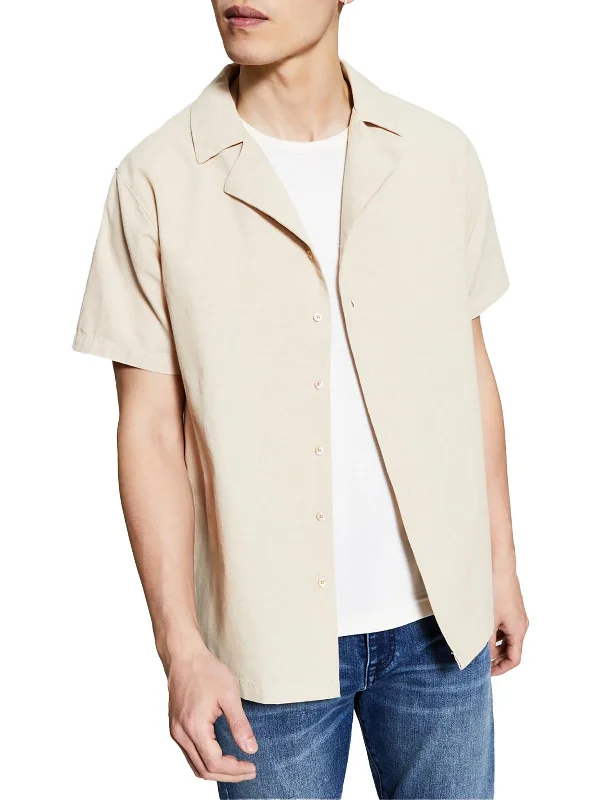 Men's smart - casual checkered t - shirts for semi - formal occasionsMens Knit Casual Button-Down Shirt Men's smart - casual checkered t - shirts for semi - formal occasionsMens Knit Casual Button-Down Shirt