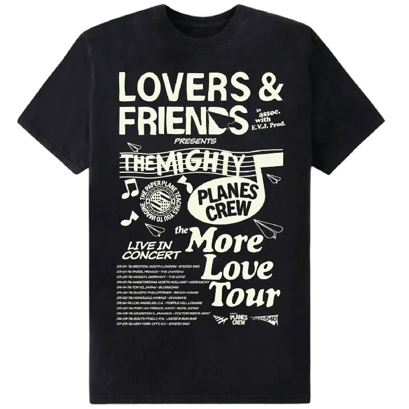 Men's ribbed t - shirts with a textured finish for added styleMen's More Love Tee In Black Men's ribbed t - shirts with a textured finish for added styleMen's More Love Tee In Black