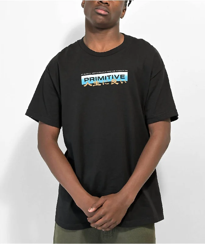 Men's antimicrobial t - shirts for odor - free freshness during travelMen's Osaka Nights T-Shirt In Black Men's antimicrobial t - shirts for odor - free freshness during travelMen's Osaka Nights T-Shirt In Black