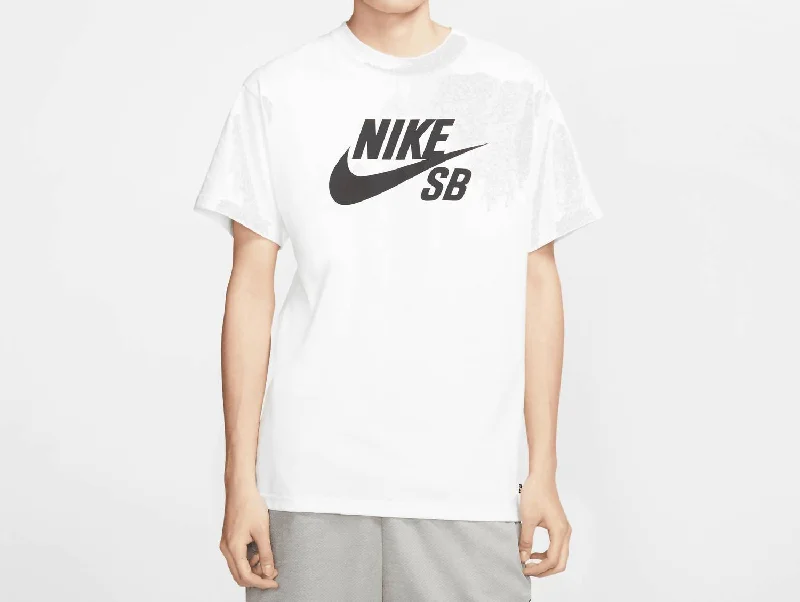 Men's ribbed t - shirts with a textured finish for added styleMen's Sb Hbr Logo Skate T-Shirt In White Men's ribbed t - shirts with a textured finish for added styleMen's Sb Hbr Logo Skate T-Shirt In White