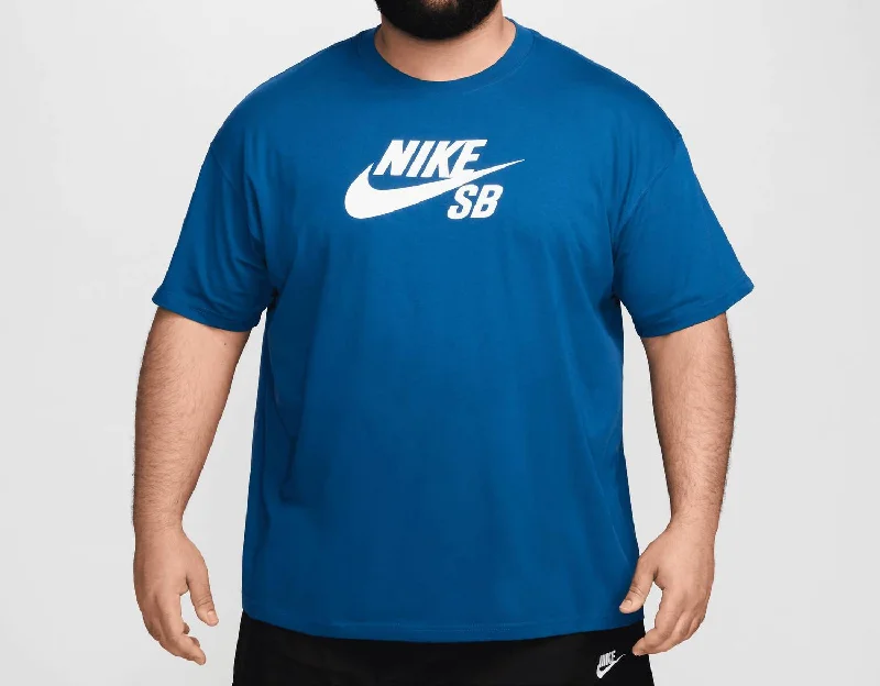 Men's UV - protection t - shirts for outdoor activities in the sunMen's Sb Logo Skate T-Shirt In Court Blue/white Men's UV - protection t - shirts for outdoor activities in the sunMen's Sb Logo Skate T-Shirt In Court Blue/white