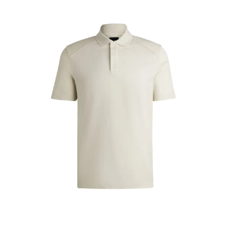 Men's polo t - shirts with a contrast collar for a preppy lookMercerized-cotton polo shirt with ripstop structure Men's polo t - shirts with a contrast collar for a preppy lookMercerized-cotton polo shirt with ripstop structure