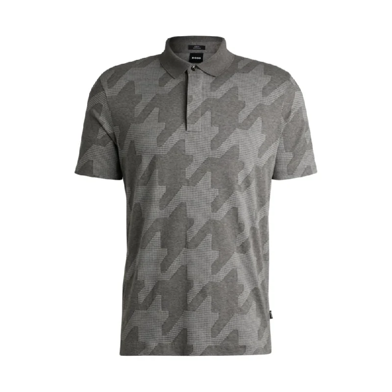 Men's printed Hawaiian t - shirts for tropical vacationsMercerized-cotton slim-fit polo shirt with houndstooth jacquard Men's printed Hawaiian t - shirts for tropical vacationsMercerized-cotton slim-fit polo shirt with houndstooth jacquard