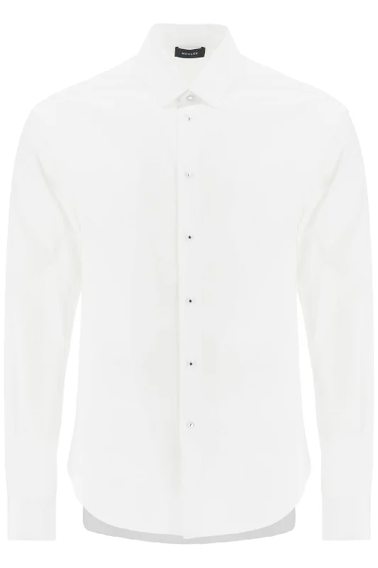 Men's tie - dye t - shirts with a bohemian styleMugler Men's Poplin Shirt For Men