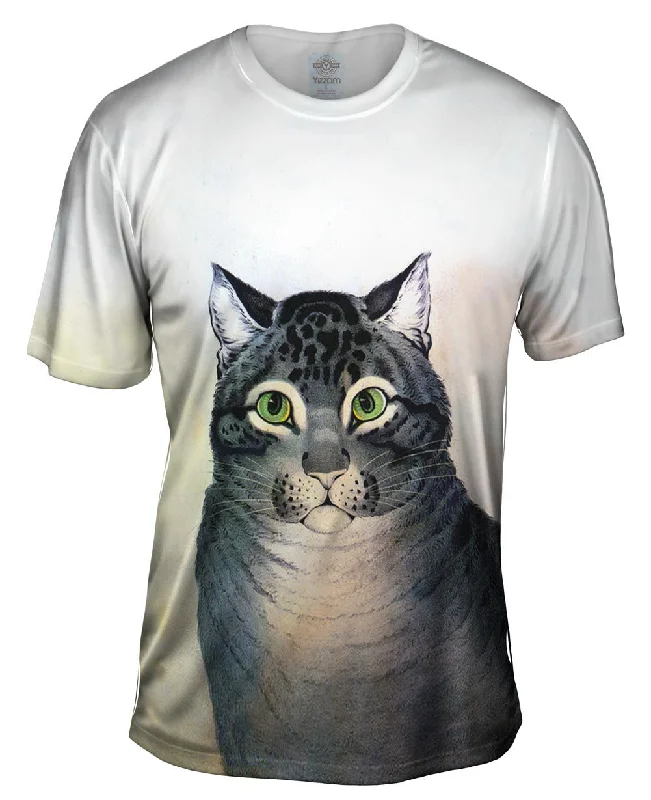 Men's UV - protection t - shirts for outdoor activities in the sunNathaniel Currier - "The Favorite Cat" (1840) Men's UV - protection t - shirts for outdoor activities in the sunNathaniel Currier - "The Favorite Cat" (1840)