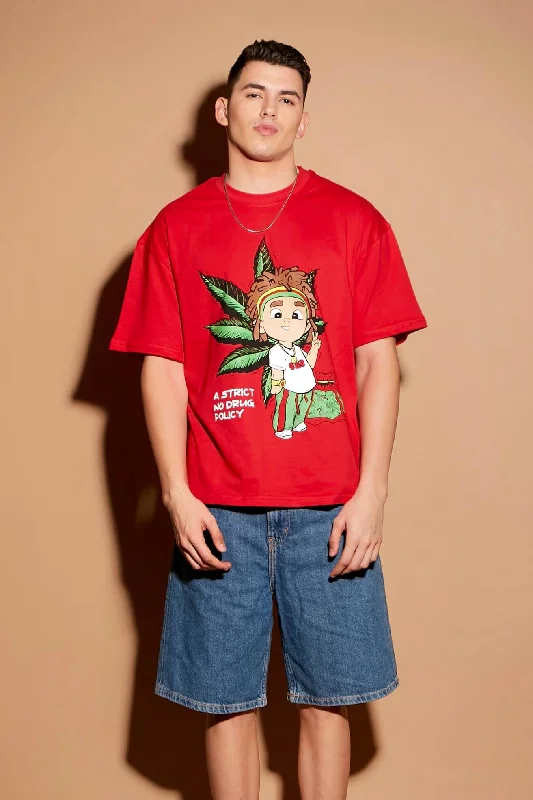 Men's antimicrobial t - shirts for odor - free freshness during travelNo Drug Oversized T-shirt Men's antimicrobial t - shirts for odor - free freshness during travelNo Drug Oversized T-shirt