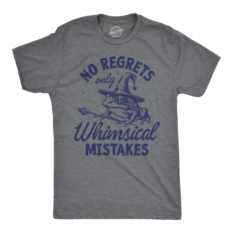 Men's thermal t - shirts with a high - neck design for cold weatherNo Regrets Only Whimsical Mistakes Men's T Shirt Men's thermal t - shirts with a high - neck design for cold weatherNo Regrets Only Whimsical Mistakes Men's T Shirt