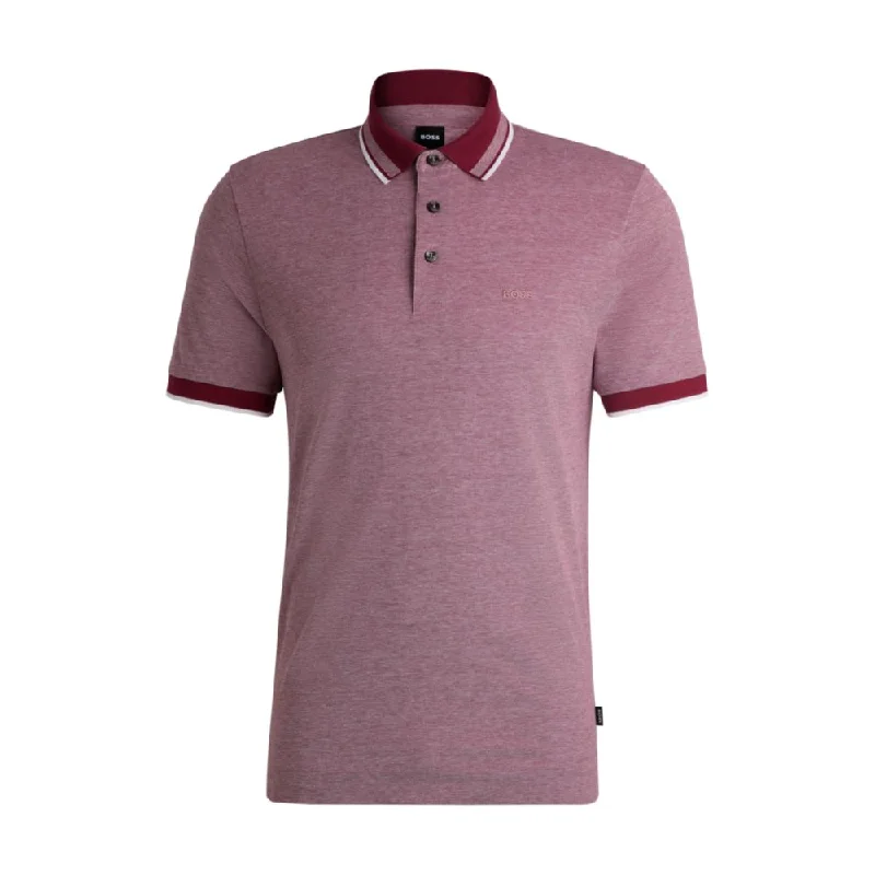 Men's distressed denim - look t - shirts with a rugged appealOxford-cotton-piqu polo shirt with logo detail Men's distressed denim - look t - shirts with a rugged appealOxford-cotton-piqu polo shirt with logo detail