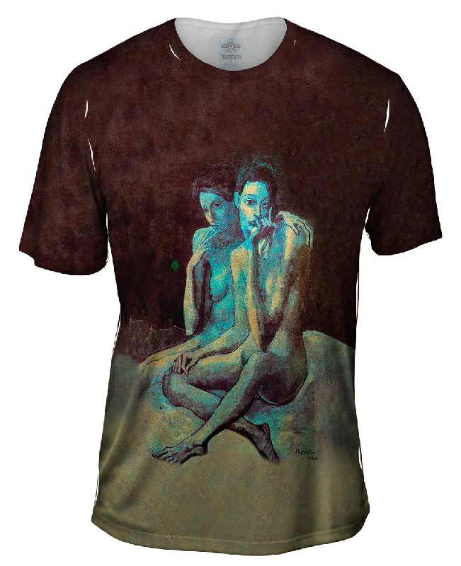 Men's UV - protection t - shirts for outdoor activities in the sunPablo Picasso - "Two Friends" (1904) Men's UV - protection t - shirts for outdoor activities in the sunPablo Picasso - "Two Friends" (1904)