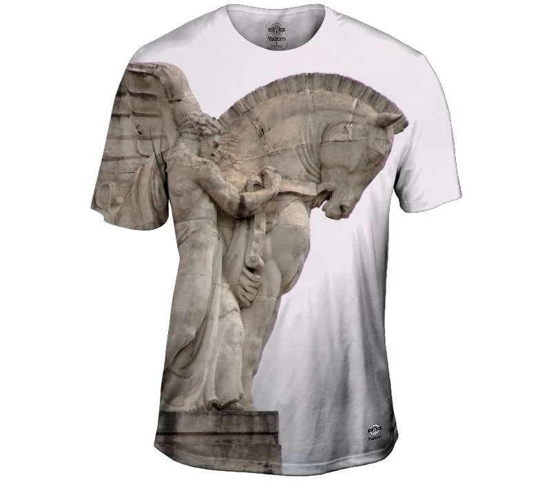 Men's slim - fit graphic t - shirts with vintage rock band printsPegasus And The Master Men's slim - fit graphic t - shirts with vintage rock band printsPegasus And The Master