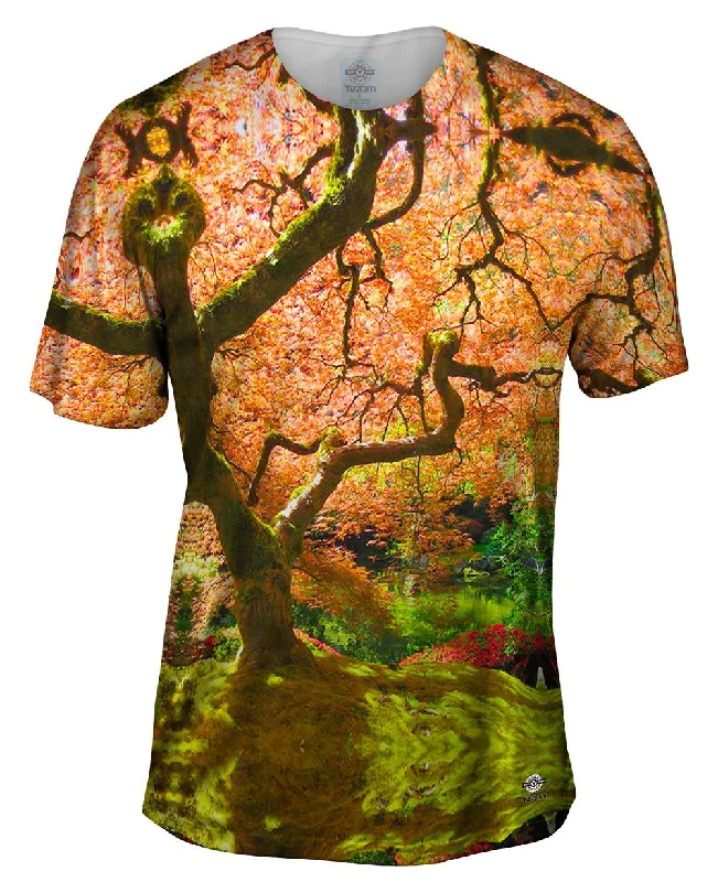 Men's antimicrobial t - shirts for odor - free freshness during travelPortland Japanese Garden Maple Men's antimicrobial t - shirts for odor - free freshness during travelPortland Japanese Garden Maple