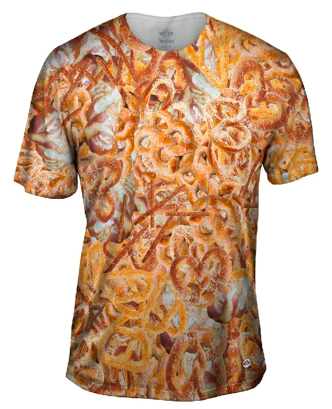 Men's ribbed t - shirts with a textured finish for added stylePretzels Jumbo