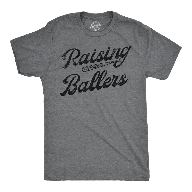 Men's long - sleeve henley t - shirts with button - down placketsRaising Ballers Men's T Shirt
