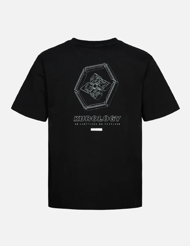 Men's long - sleeve henley t - shirts with button - down placketsReflective Strapped and 3D Kamon Print Regular Fit T-Shirt Men's long - sleeve henley t - shirts with button - down placketsReflective Strapped and 3D Kamon Print Regular Fit T-Shirt