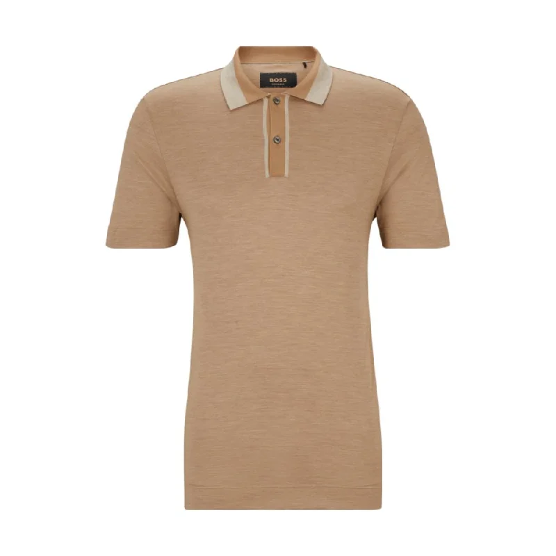 Men's antimicrobial t - shirts for odor - free freshness during travelRegular-fit polo shirt in cotton and silk Men's antimicrobial t - shirts for odor - free freshness during travelRegular-fit polo shirt in cotton and silk