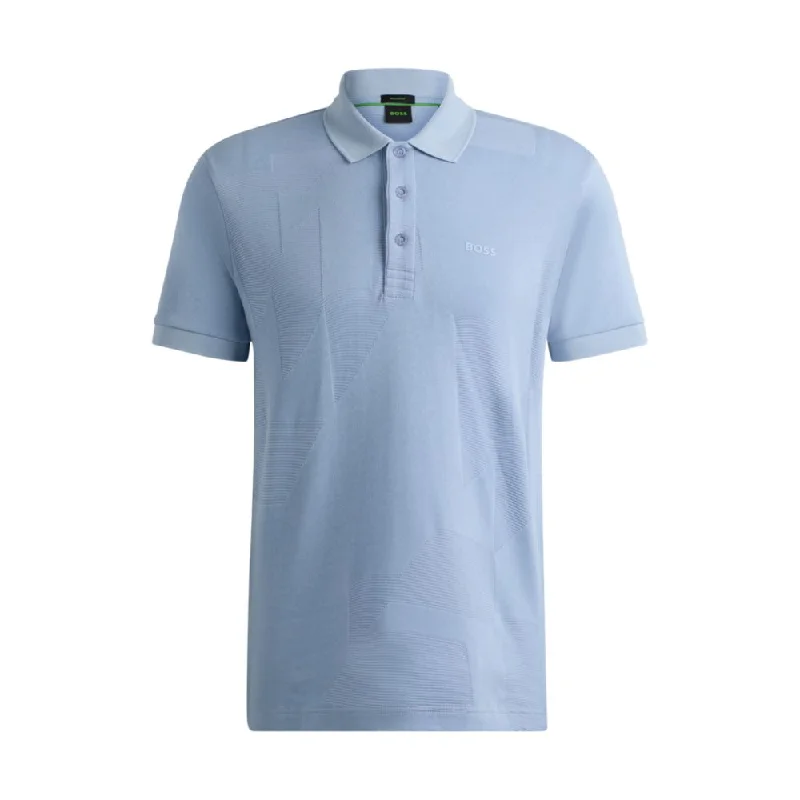 Men's mock - neck t - shirts with a modern and sleek styleRelaxed-fit polo shirt in cotton jacquard with logo Men's mock - neck t - shirts with a modern and sleek styleRelaxed-fit polo shirt in cotton jacquard with logo