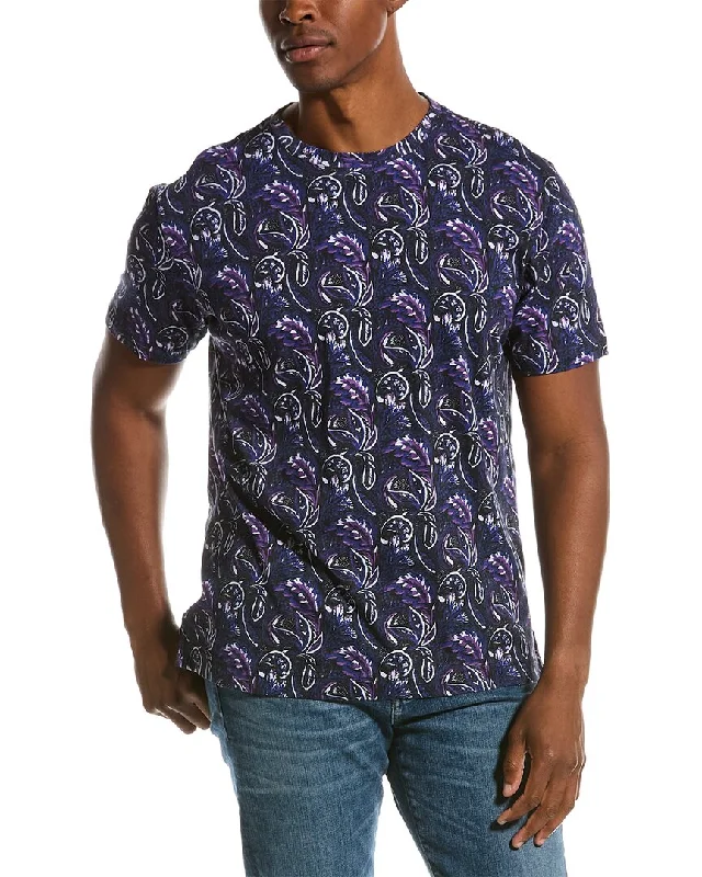 Men's button - front t - shirts with a unique artistic printRobert Graham Pallas T-Shirt Men's button - front t - shirts with a unique artistic printRobert Graham Pallas T-Shirt