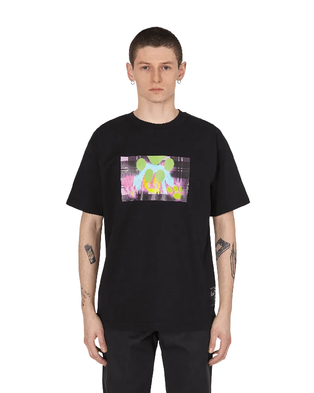 Men's printed Hawaiian t - shirts for tropical vacationsSlam Jam T-Shirt Black