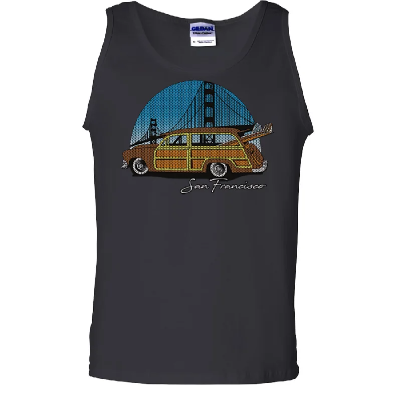 Men's moisture - wicking athletic t - shirts for intense workoutsSan Francisco Knit Style Woody Asst Colors Tank Top Men's moisture - wicking athletic t - shirts for intense workoutsSan Francisco Knit Style Woody Asst Colors Tank Top