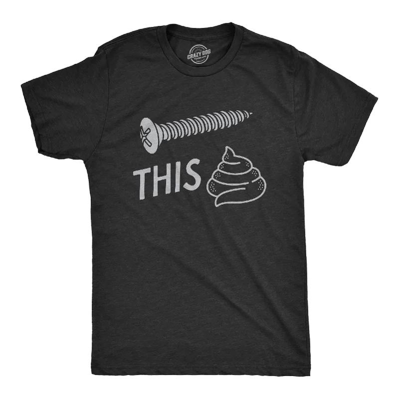 Men's button - front t - shirts with a unique artistic printScrew This Shit Men's T Shirt Men's button - front t - shirts with a unique artistic printScrew This Shit Men's T Shirt