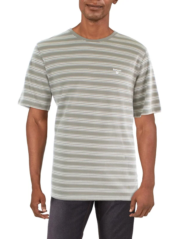 Men's plus - size pocket t - shirts with a classic lookSherburn Mens Striped Knit T-Shirt