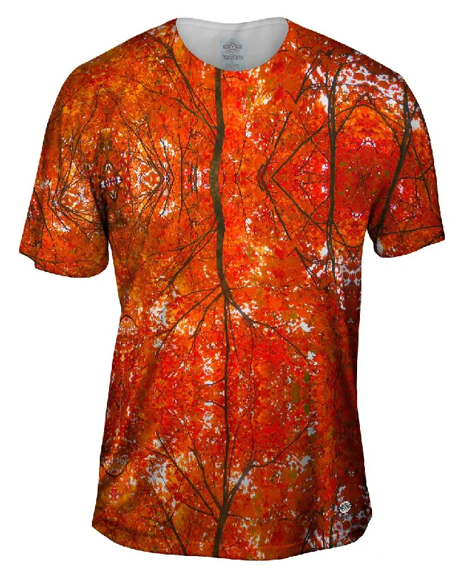 Men's short - sleeve linen t - shirts for summer beach outingsShouts Of Autumn