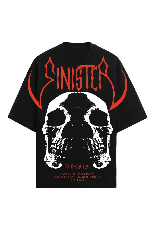 Men's thermal t - shirts with a high - neck design for cold weatherSinister Oversized T-shirt Men's thermal t - shirts with a high - neck design for cold weatherSinister Oversized T-shirt