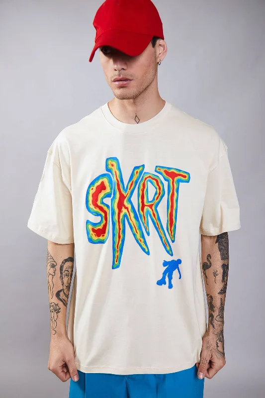 Men's thermal t - shirts with a high - neck design for cold weatherSkrt Oversized T-Shirt Men's thermal t - shirts with a high - neck design for cold weatherSkrt Oversized T-Shirt